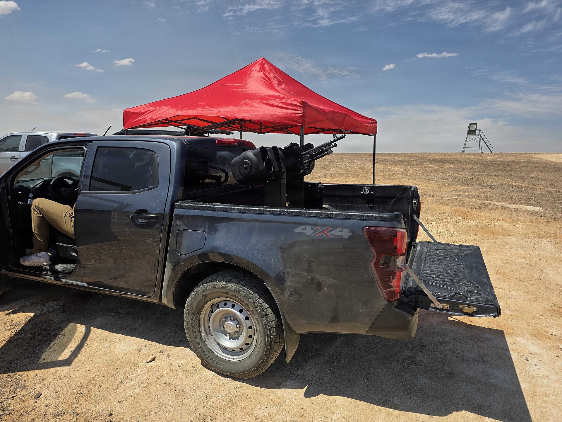 File photo: a Bullfrog counter-drone system during a June 2026 assessment. Illustrative context; this is not BAE Systems’ AUSA display or microwave system.